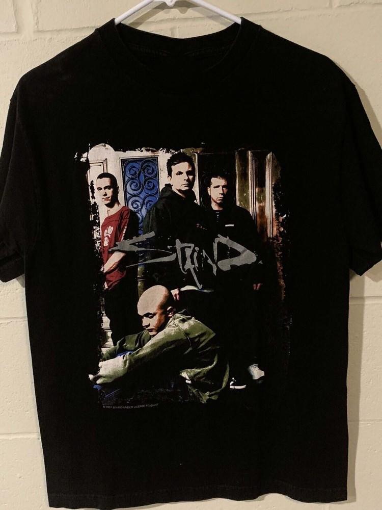 Merry Christmas Staind Black Cotton All Size Shirt Unisex Unisex T-Shirt L