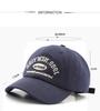 Korean-Style Retro Baseball Cap, Versatile Women'S Street Letter Embroidery Hat With Floral Patterns, Summer Couple Accessory