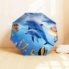 1pc Ocean Marine Life Print Umbrella , Multi-functional Umbrellafor Men & Women, Valentine's Day Anniversary Gift0818027