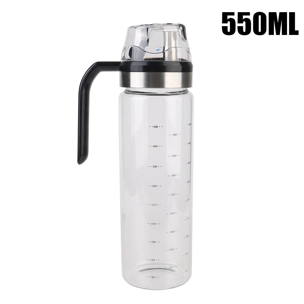 Cu scară automată cu capac răsturnător, dozator de ulei de măsline, recipient pentru condimente, ustensile de bucătărie, sticlă transparentă