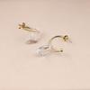 Titanium Steel Transparent Earrings Simple Stainless Steel Personality Geometric Versatile Earrings Earrings Women'S Gifts