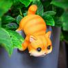 Cat Flower Pot Huggers For Flower Pots, Cute Plant Pot Hanger Ornaments, Funny Plant Decorations For Pots, Resin Cat Figurines