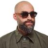 Trending Square Sunglasses Women Men Vintage Clear Lens Punk Shades UV400 Protection Rivet Frame Sun Glasses