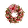 Christmas Wreath With Led Fairy Light Door Hanging Garland Pine For Home Decorations Xmas Party Supplies Happy New Year