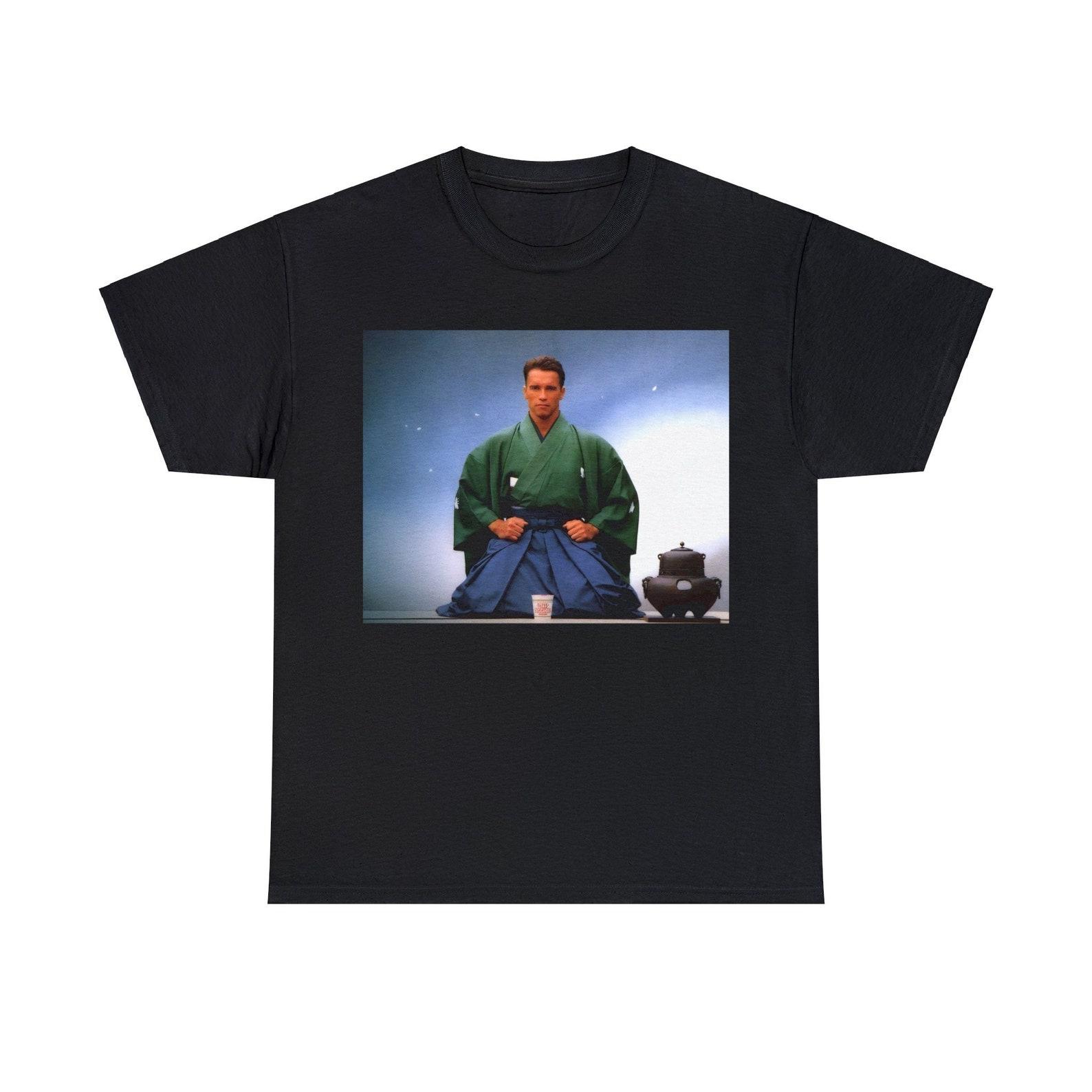 arnold schwarzenegger nissin cup ramen noodle ad T-Shirt 2XL