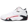 Jamball Mid Synthetic Leather Cushioning Abrasion Resistant Mid Top Vintage Basketball Shoes Women's White Black (Unisex)