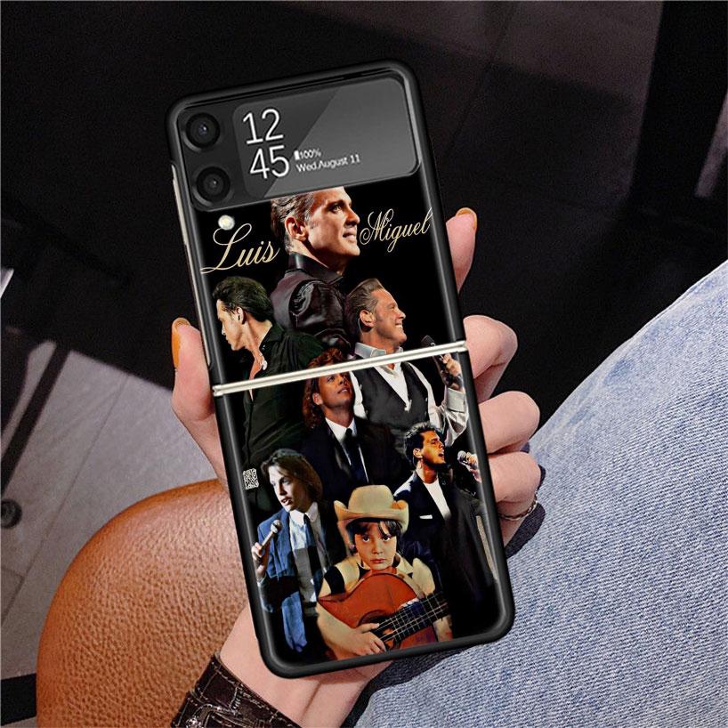 L-Luis M-Miguel Singer Phone Case For Samsung Z Flip 7 6 5 4 3 Galaxy ZFlip7 ZFlip6 ZFlip5 ZFlip4 ZFlip3 5G Print Cover