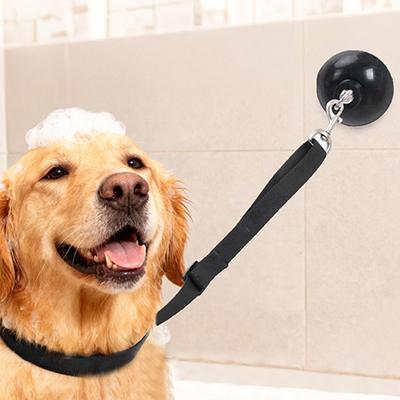 Pet Bathing and Grooming Loops with Strong Suction Cups Adjustable Suction Base Band Groomer Helper for Bathing Nail Trimming