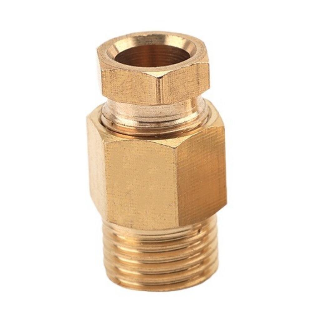 

1/8 1/4 BSP M4/5/6/8/10 Metric Male 4 6 8mm Compression Straight Elbow Tube Brass Pipe Fitting Oil Lubrication System 4mm&M8x1.0