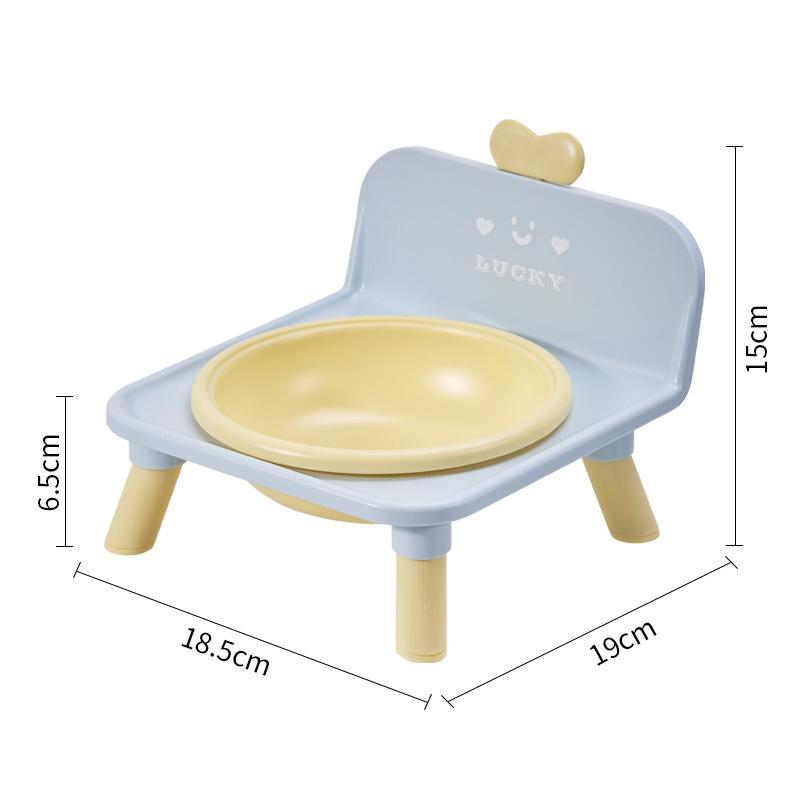 Cat Bowl Pet Stool Stainless Steel Dining Table Anti-slip and Anti-tip Dog Bowl Large Capacity Pet Bowl