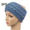 Winter Headband Women Fuzzy Fleece Lined Ear Warmer Cable Knit Thick Warm Crochet Headband Solid Color Knitting Hairband