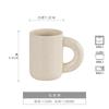 Creative Retro Ceramic Cup Sesame Glaze Cup Saucer Set Afternoon Tea Coffee Cup Saucer Home Breakfast Milk Cup Teacup