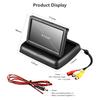4.3 Inch Foldable Car Monitor TFT LCD Display Cameras Reverse Camera Parking System for NTSC PAL