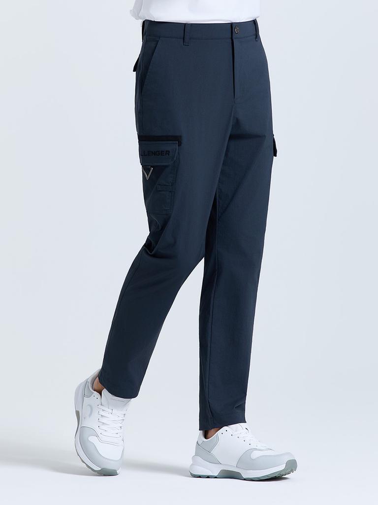 CHALLENGER Men'S Mono-Edge Pocket Point Tapered Fit Pants Charcoal