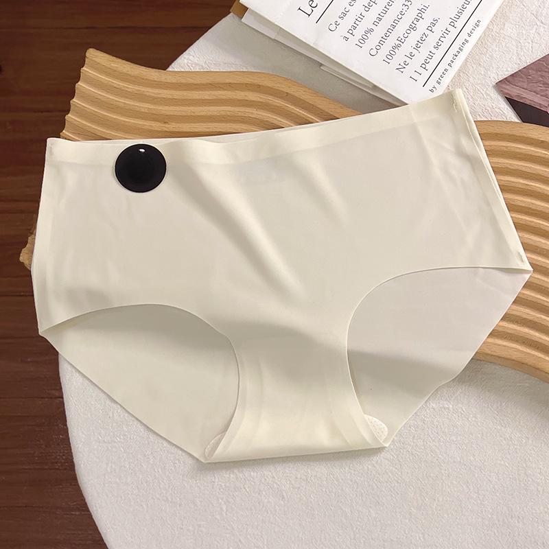 Damen Nahtlose Seidenunterwäsche Maulbeere Ohne Abdrücke Ultradünn Sexy Hohe Taille Elastisch Weich Dreieckige Slips M-XL
