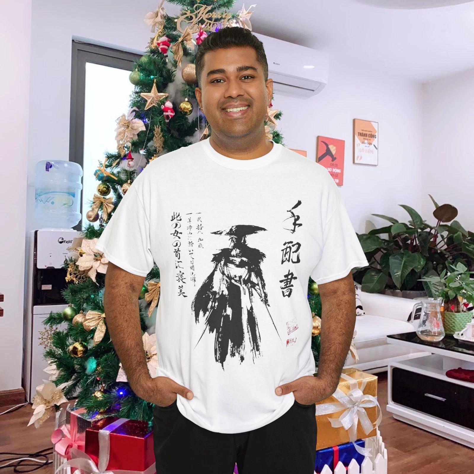 Ghost Of Yotei Atsu Sketch Distressed Wanted Poster T- Shirt S