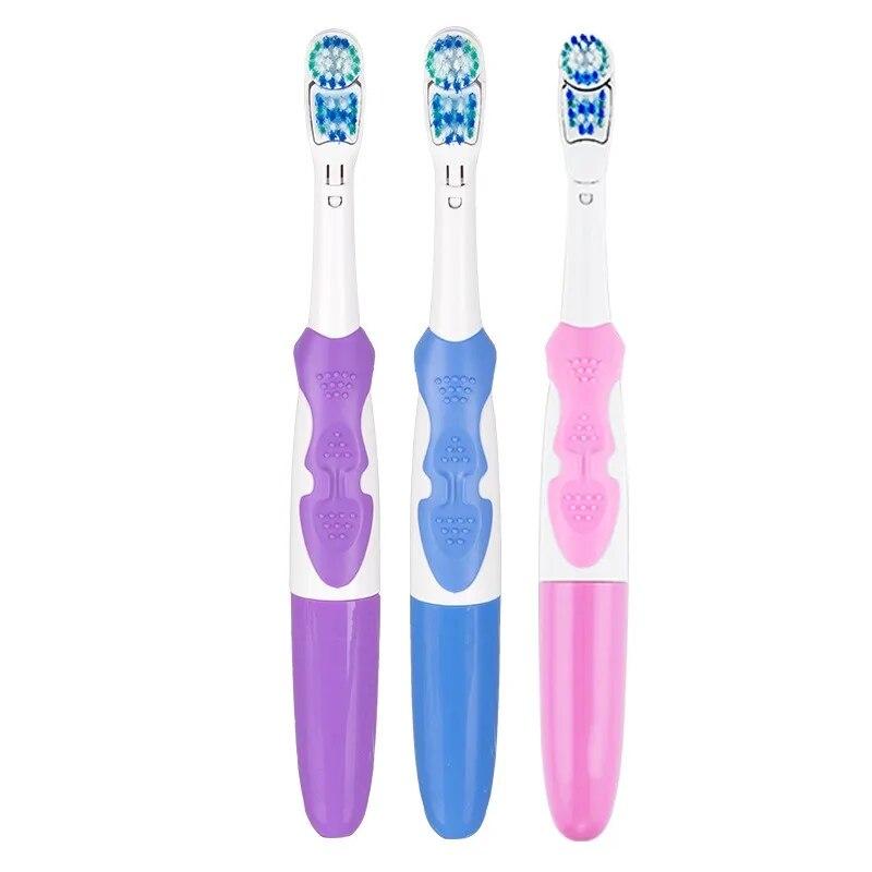 Ip7 Waterproof 1st Grade Dupont Bristle Rotary Electric Toothbrush Battery Type Electric Toothbrush  Teeth Whitening