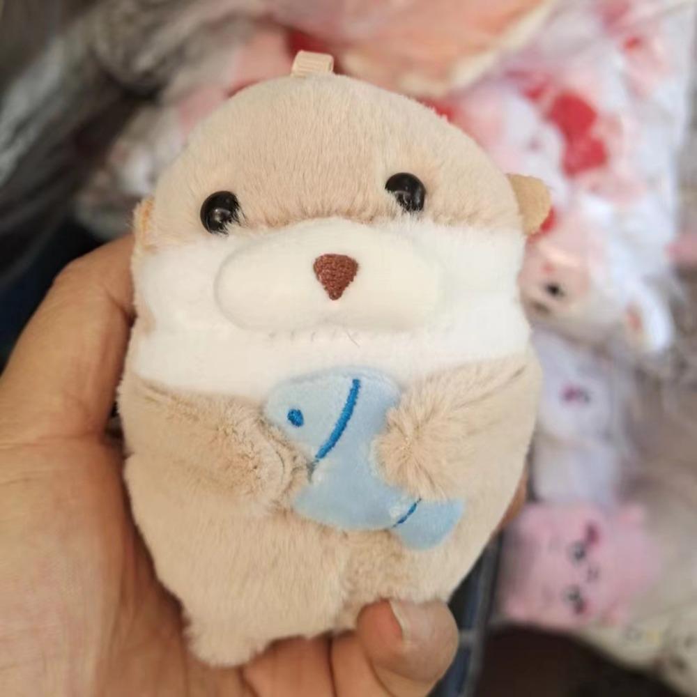 

Internet Red Wind Otter Pendant 11cm Mini Doll New Plush Otter