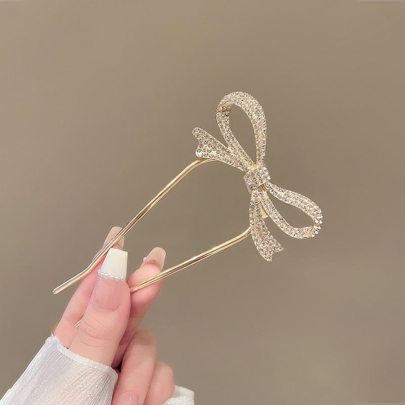 Elegant Pearl U-shaped Hairpin for Women - New Chinese Style Updo Accessory 2025