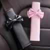 1pc Bow Tie Shoulder Pad Car Seat Belt Small Interior Decoration Protection Cartoon Creative Insurance Cover Car Accessories