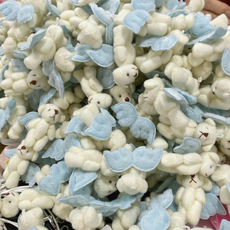 Cute Angel Bear Keychain Hanging Ornament Backpack Handbag Charm for Girls Wome