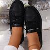 Women'S Classic White Sneakers - Comfortable Lace-Up Casual Shoes with Golden-Tone Accents, Breathable Fa… More