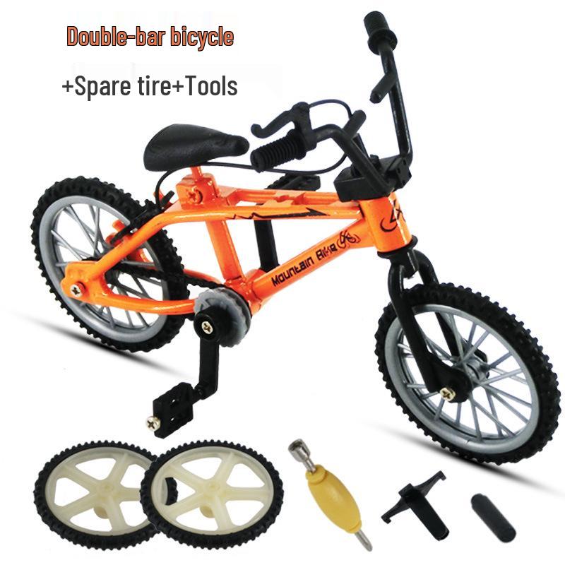 Mini Alloy Finger Bicycle Toy - Creative Desktop Simulation Game