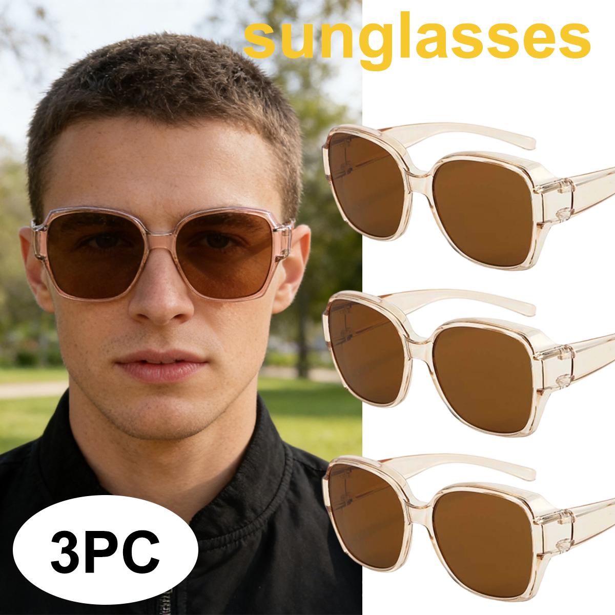 

3 Pack Polarized Sunglasses Women Men Used Outside Of Prescription Glasses Fit Over Reading Glasses UV400 Eyewear