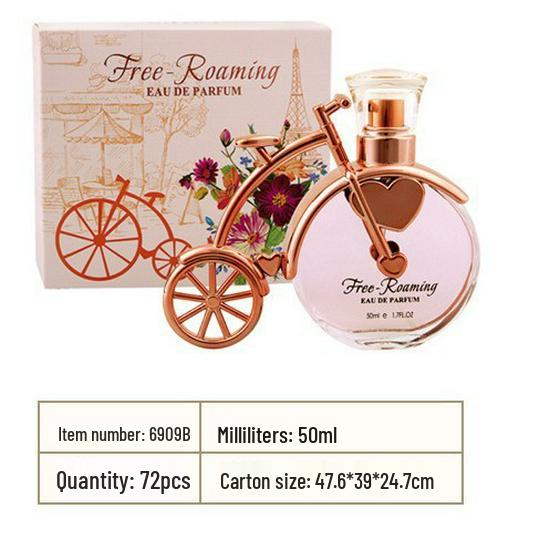 

Шикарный стойкий женский парфюм с классическим украшением в виде велосипеда и легким освежающим ароматом 50ml