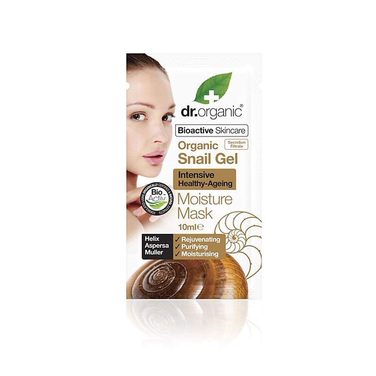 

Увлажняющая маска с муцином улитки Dr.Organic 10 мл