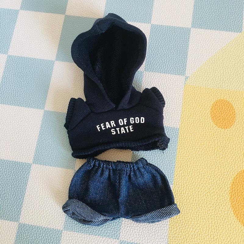 בגדי בובת קטיפה ויניל חמודה 17 ס"מ קופסה עיוורת - תליון LaBuBu שמלת אביזרים