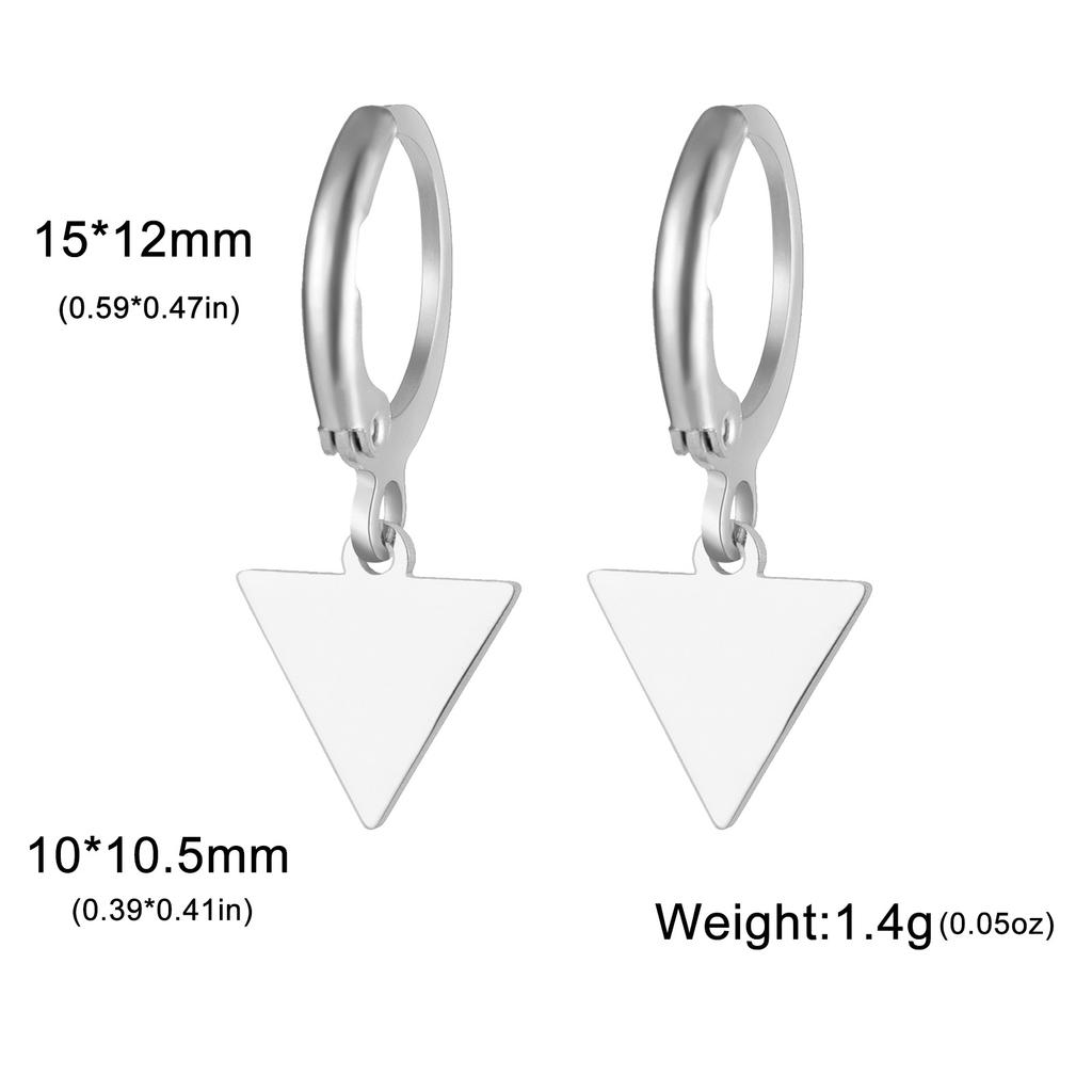 Golden Pendant Hoop Earrings with Heart Hexagon Snake Cross Butterfly Flower Bird Jewelry Gift