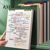 Student Study Supplies Top Bound Spiral Notebook, Premium Anti-bleed Paper Diary Book, White Notepad Portable A5 for Office School And Planning