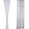 Half Blackout Window Curtain Satin Tulle Bedroom Curtain Modern Blackout Curtains  Home