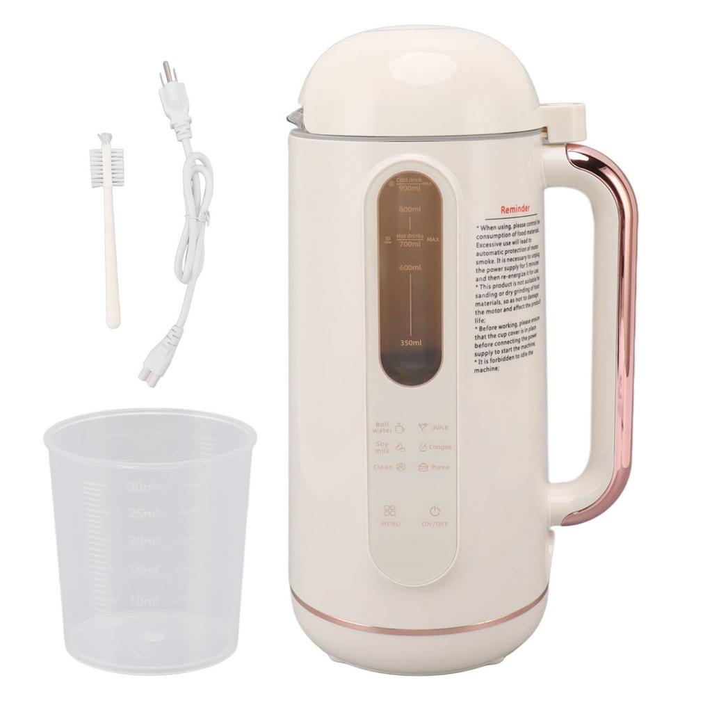 Sojamilchbereiter, automatischer Hochgeschwindigkeitsmixer, cremeweiß, multifunktionaler Nussmilchbereiter für zu Hause