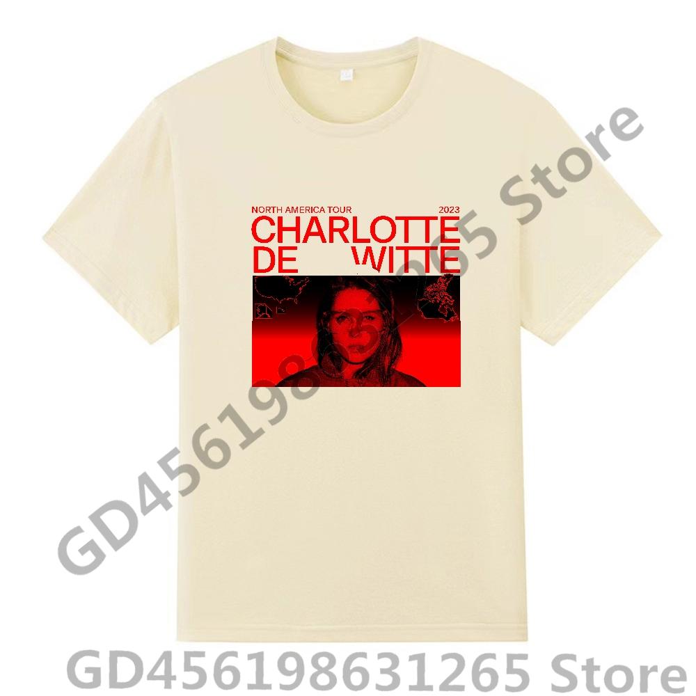 2025 Charlotte de Witte T-shirt Unisex Donna Harajuku Kawaii Top Y2k Unisex Anime Magliette Top alla Moda Abbigliamento Casual Ragazzi/Ragazze