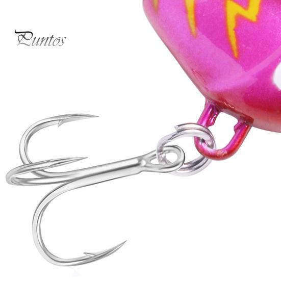 6Pcs 10G/5CM VIB Fishing Lure with Treble Hook Spinning Sequin Long Casting Metal Hard Artificial Spinner Bait Saltwater Freshwater Bass Walleye