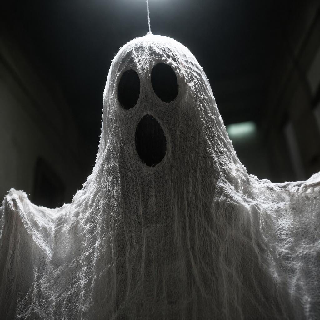 2 1 Meter Ghost Hanging Decoration Halloween Party Prop Indoor Outdoor Hanging Ghost Decoration for Haunted House and Event Setup
