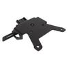 Motorcycle License Plate Holder Carbon Steel License Plate Fixing Frame Bracket with LED Light