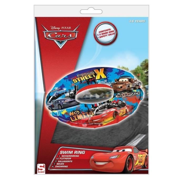 Aufblasbarer Schwimmring Disney Cars - Rot - Für Kinder von 3 bis 6 Jahren - 51cm