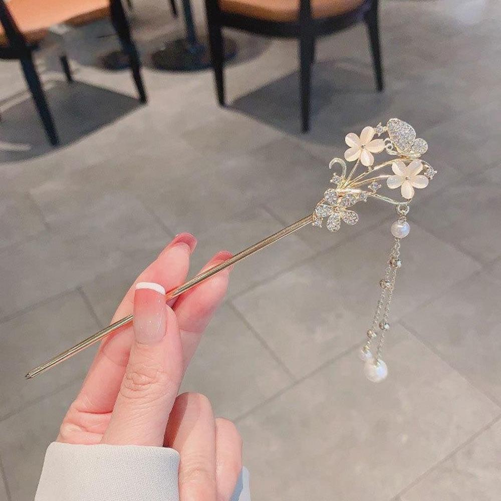 Chinese Style Hair Stick Ancient Style Metal Hair Sticks High-end Hair Insert  Fashion