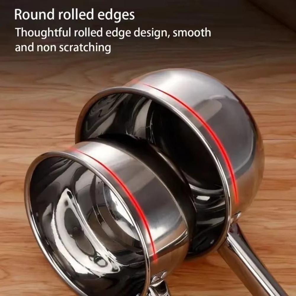 Stainless Steel Non-stick Pan Noodle Pot Thickened Milk Pot Durable Water Spoon  Household