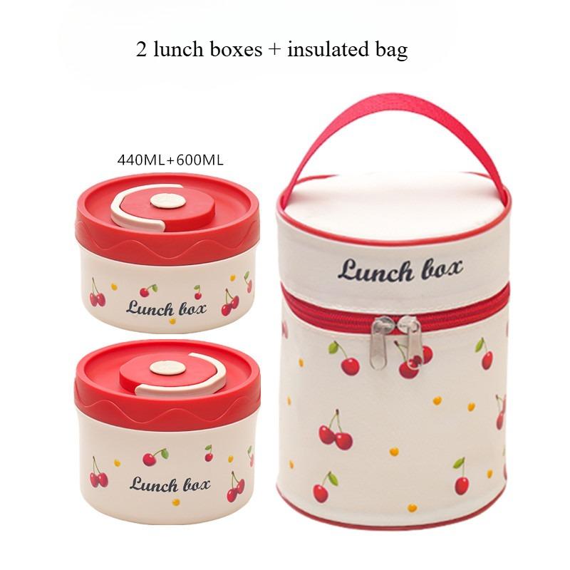 

Новый ланч-бокс из нержавеющей стали 316 с вишней, безопасный для микроволновой печи, портативный ланч-бокс бенто для студентов, офисных работников