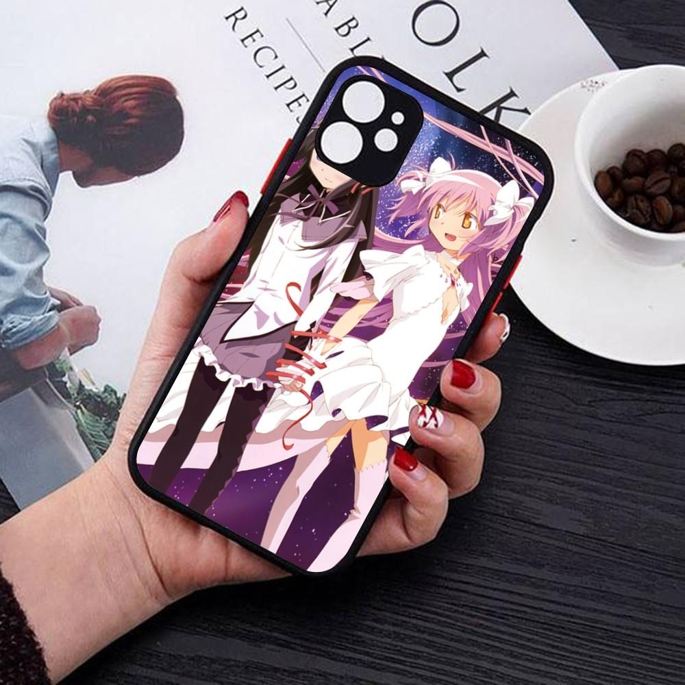 Puella Magi Madoka Magica Phone Case For IPhone 14 11 12 13 Mini Pro Max 8 7 Plus X XR XS MAX Translucent Matte Cover