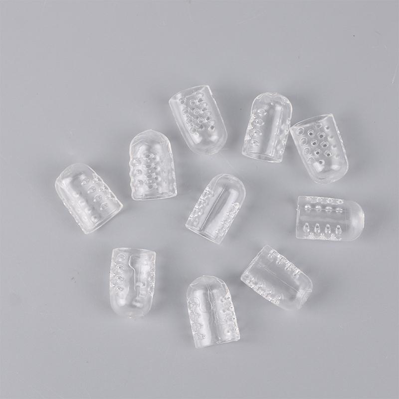 10Pcs Silicone Toe Caps Protectors Anti-Friction Breathable Toe Covers Prevents Blisters Bunion Corrector Foot Care Pedicure Too