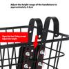 Metal Bike Front Basket Hanging Hook Height Adjustable Quick Release Hook Hanging Cargo Rack Hook for Bicycles Handlebar