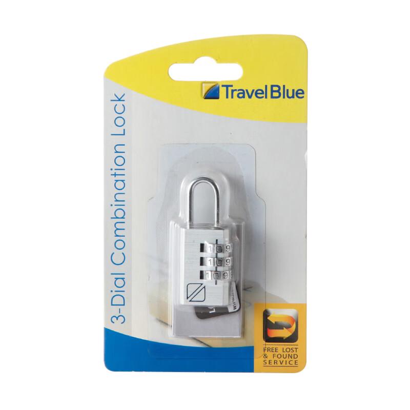 

Алюминиевый кодовый замок TRAVEL BLUE с 3 цифрами