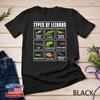 Types of Lizards Lizard Reptiles Unisex T-shirt