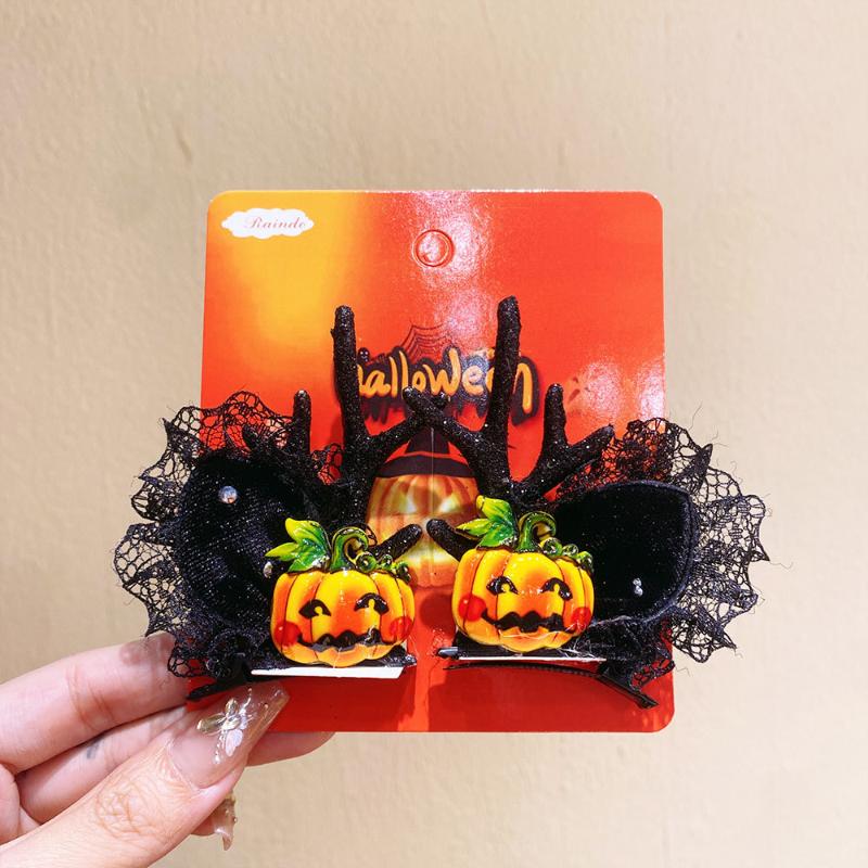 Accesorii de Păr Amuzante de Halloween Pălărie Drăguță pentru Fete Agrafă de Păr Decor Dovleac Liliac Clipsuri de Păr Pentru Copii Petrecere Mascare Articole de Păr