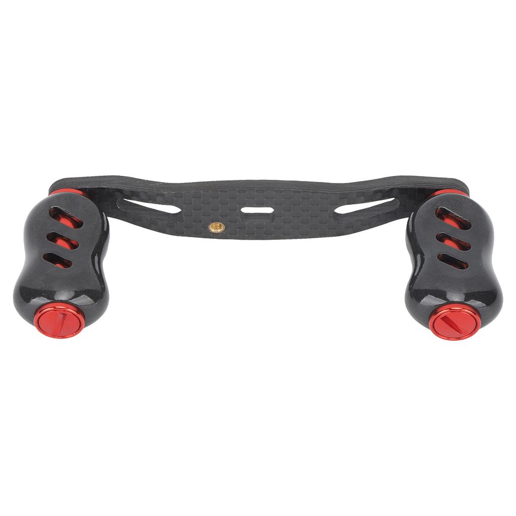 Carbon Fiber Fishing Reel Handle Baitcasting Trolling Rocker Left Right Crank Accessory 85mm Red